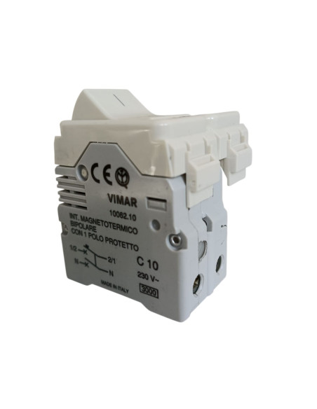 Vimar 10062.10 1P+N C10 230V Automatic Circuit Breaker